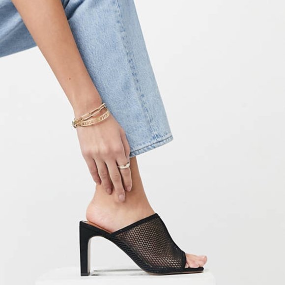 Wisteria Mesh Heeled Mules - Picture 2 of 5